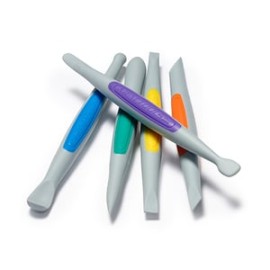 CLAY FINISHING TOOLS (Medium): FLEX-FIRM SILICONE SET (5PCS)